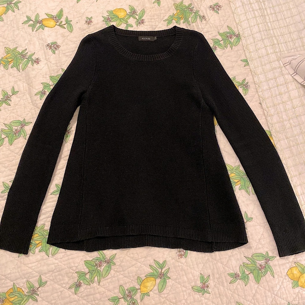 Roolee black sweater size medium
